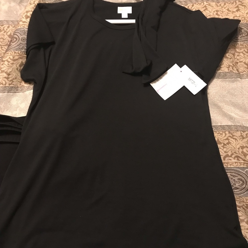 Lularoe Mitzi large solid black